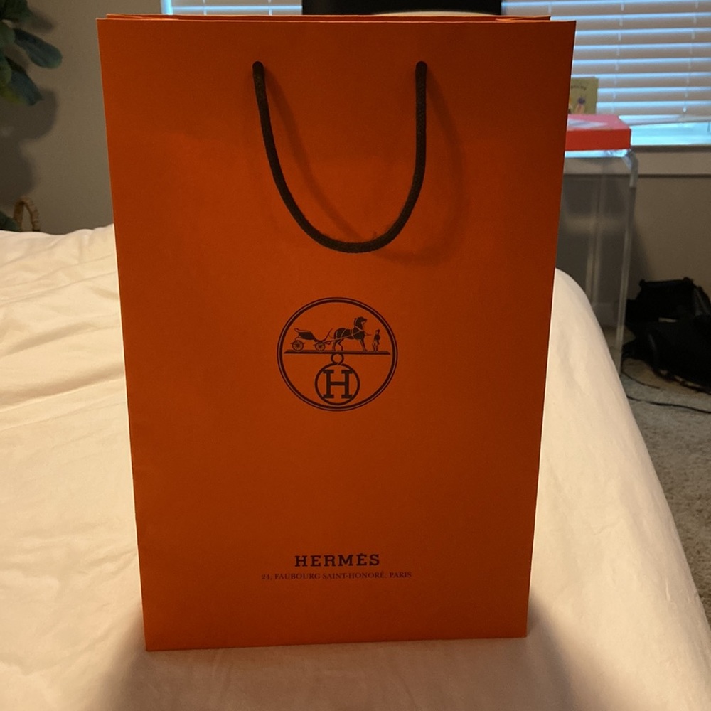 Authentic Hermes Shopping Bag